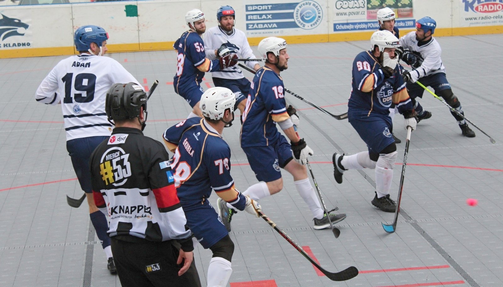 Hokejbalistům to drhlo, ale dva body urvali. Nájezdy rozhodli Rod s Gerlichem